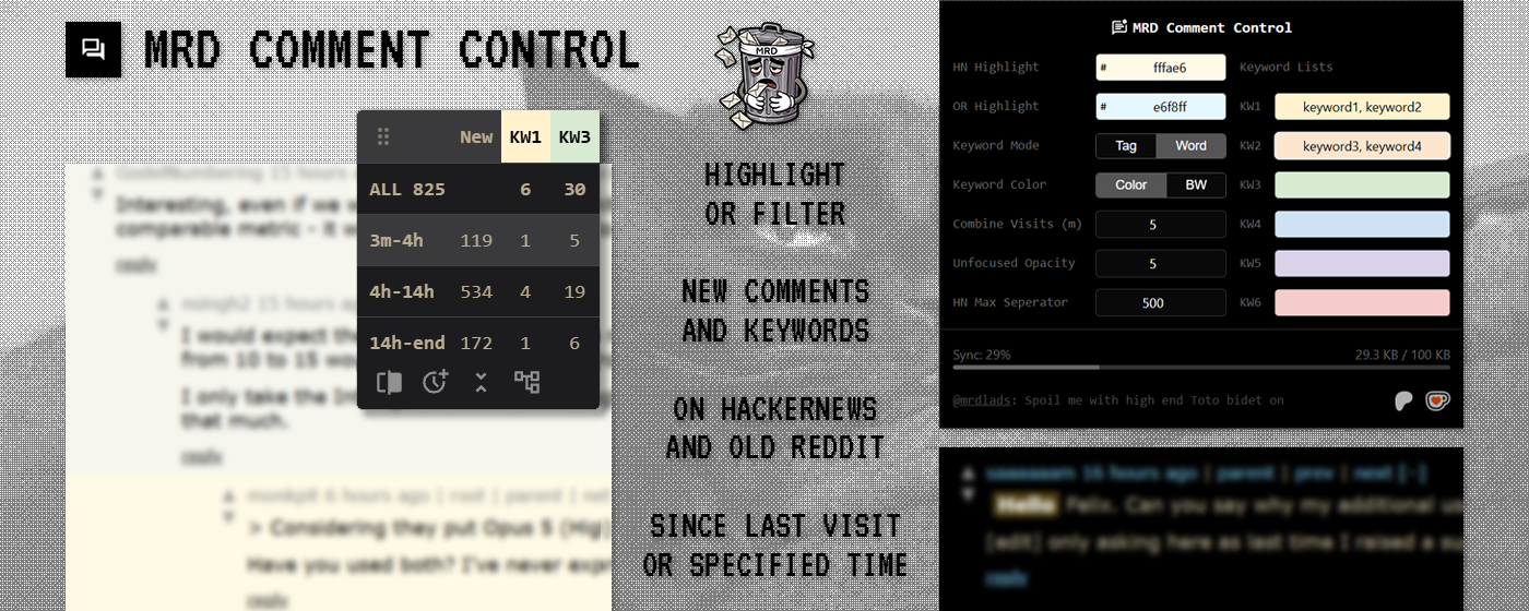MRD Comment Control Showcase